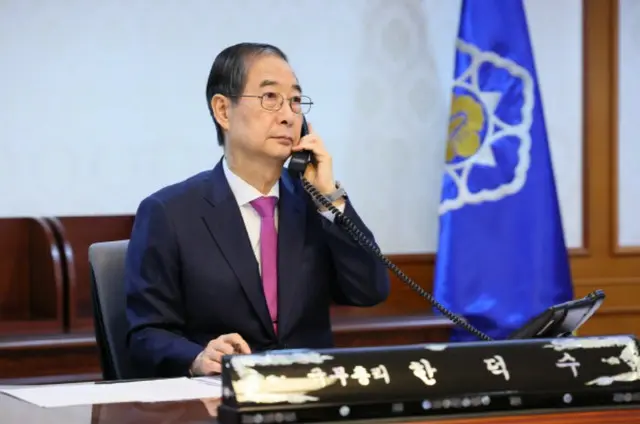 韓国大統領権限代行、トランプ米大統領と初の電話会談…同盟強化・経済協力・北朝鮮核問題で協議