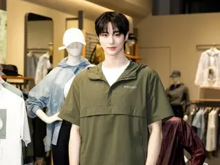 Byeon WooSeok appears in Myeongdong! … Visiting the Myeongdong store of outdoor brand "DISCOVERY"