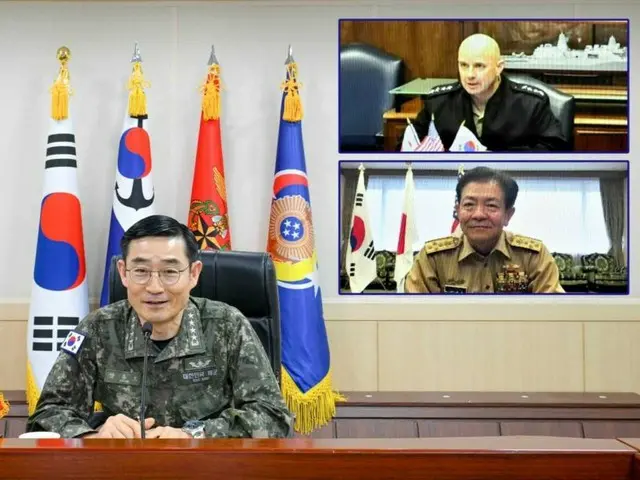 U.S., South Korean and Japanese navies hold high-ranking video conference to discuss response to North Korean nuclear and missile threats