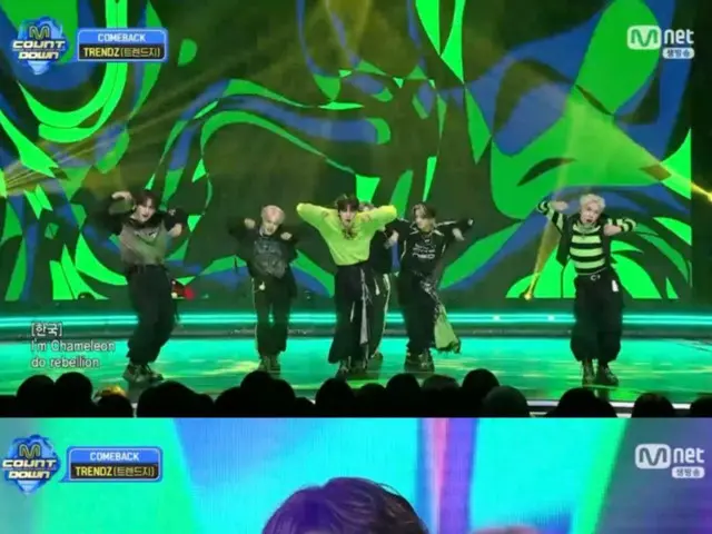 "TRENDZ" performs 180 degree change "Chameleon" for the first time on "M COUNTDOWN"