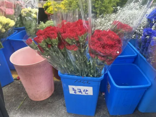 Chinese carnations, gifts "group purchase"... A May scene born of high prices = Korea