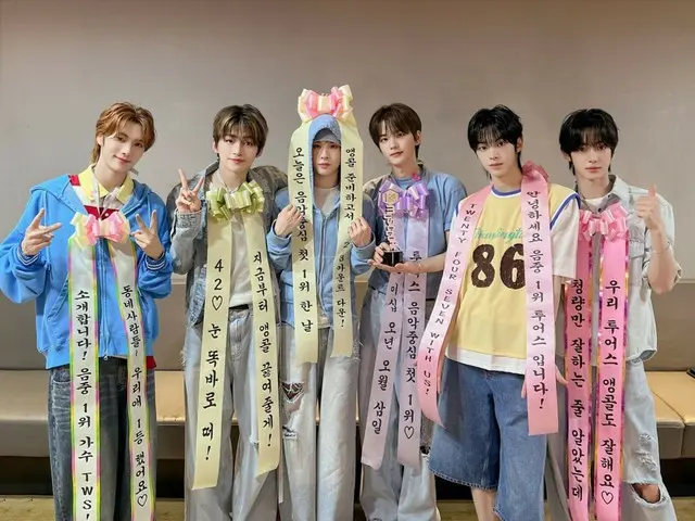 "TWS" wins five music show awards, "Thanks to our fans, we've achieved our goals one by one"