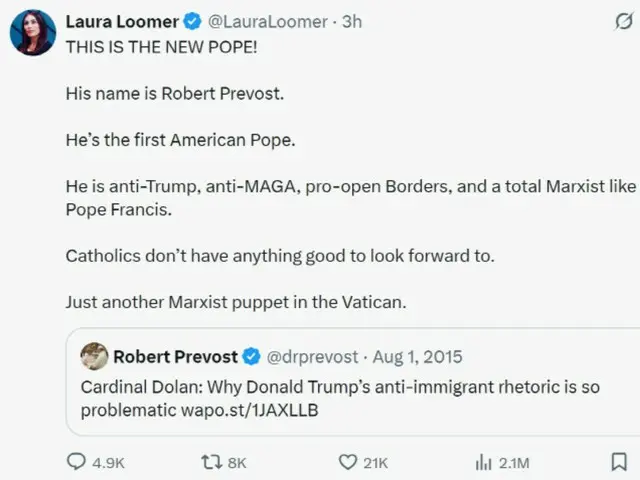 Trump aide: "New Pope is a Marxist, it makes me sick"