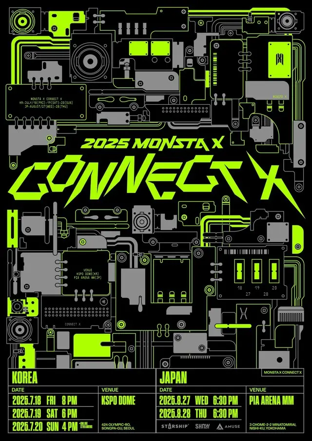 「MONSTA X」、デビュー10周年記念し完全体公演「Connect X」を開催