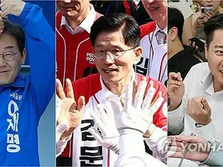 Approval ratings for South Korean presidential candidates: Lee Jae-myung 51%, Kim Moon-soo 29%, Lee Jun-seok 8%