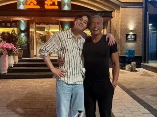 Yoshihiro Akiyama and Park Seo Jun in a friendly photo... "He was more manly than me"