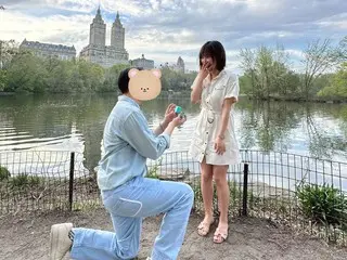 "Miss A" former member Min, after proposing in New York... 7 years of love has come to fruition and today (7th) they are getting married