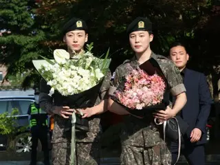 BTS' JUNG KOOK & JIMIN, who discharged together, thank their military comrades and fans, "From now on, we will continue to paint the picture we have been painting."
