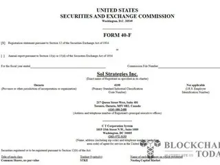 Canada's Sol Strategy files for Nasdaq listing...Solana ecosystem expands in earnest