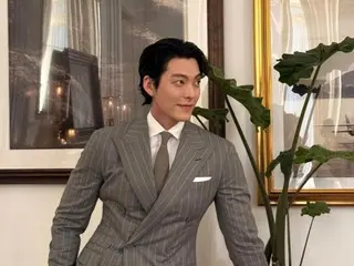 Kim WooBin looks great in a suit... He charms Milan with his outstanding physique