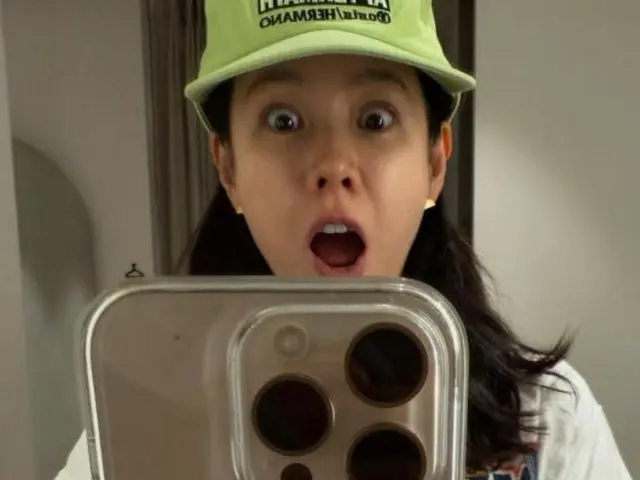 Actress Song Yejiin, does she really look like she's worked out? ... A playful expression