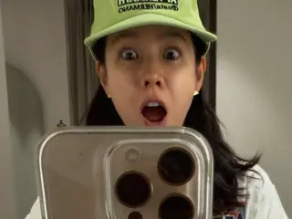 Actress Song Yejiin, does she really look like she's worked out? ... A playful expression