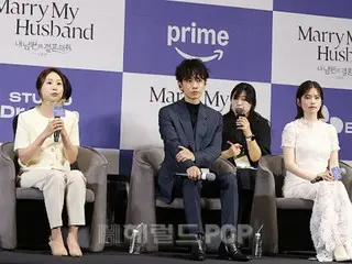 [Photo] Takeru Sato & Fuka Koshiba attend the production presentation for the Japanese version of "Marry My Husband"