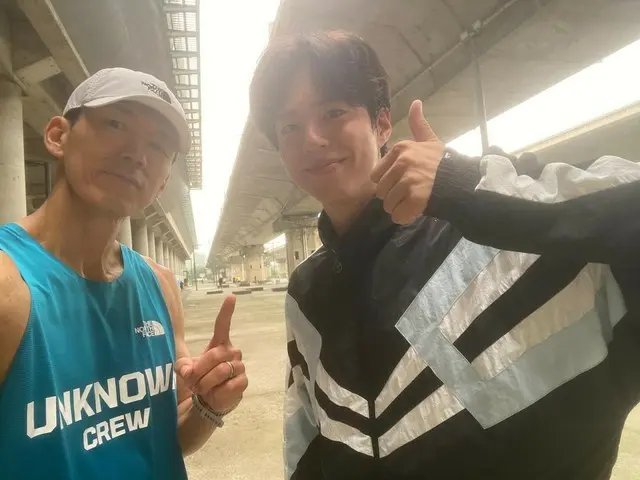 Sean (JIN WOO Sean), "Park BoGum is surprised at his own ability"... A shining "certification shot" after completing the 12km run