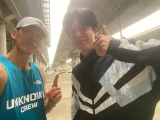 Sean (JIN WOO Sean), "Park BoGum is surprised at his own ability"... A shining "certification shot" after completing the 12km run