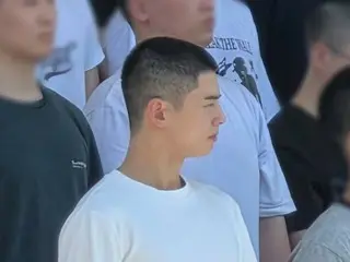 Cha EUN WOO (ASTRO), a look at the scene of entering the training camp... even the top of his shaved head shows his outstanding aura