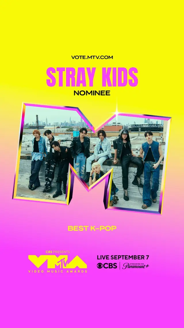 「Stray Kids」、米「MTV VMA」に4年連続…グローバルな人気を証明