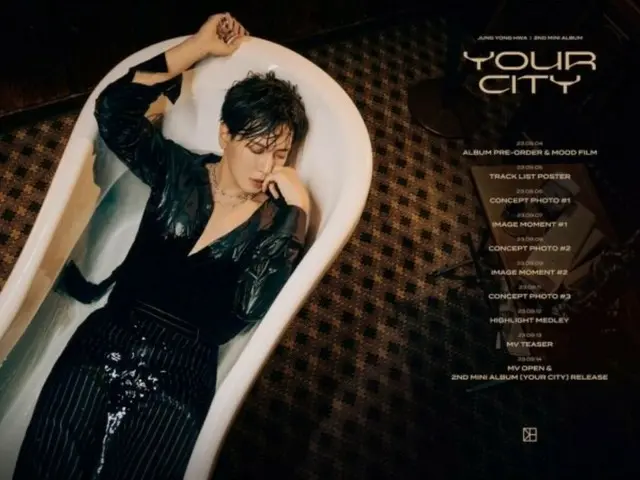 "CNBLUE" John Yong Hwa, focusing on his sexy appearance... Released scheduler for first solo album "YOUR CITY" in 6 years