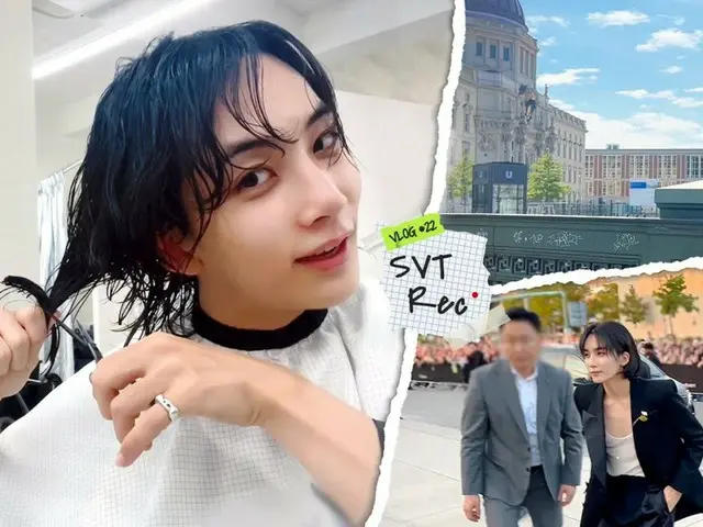 "SEVENTEEN" JEONG HAN does hair and makeup in the airport toilet before the fashion show... VLOG released (video included)