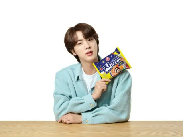 "BTS" JIN, the main player in Korean ramen export