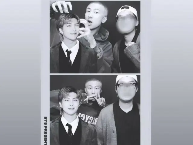 "BTS" RM "Kasha" with himself in purikura frame