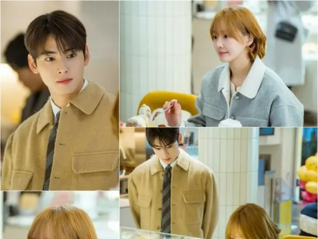 "ASTRO" Cha EUN WOO can't hide his crush on Park GyuYoung... Is this what you look like when you fall in love? (wonderful days)