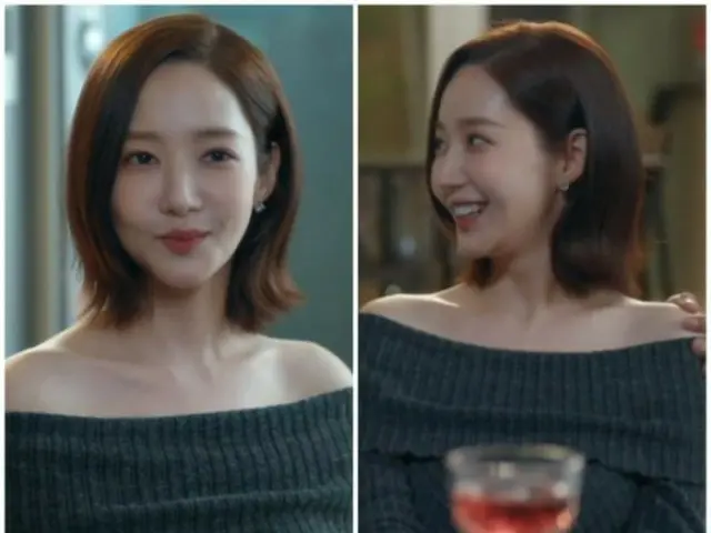 Actress Park Min Young makes even a reasonably priced knit look expensive.