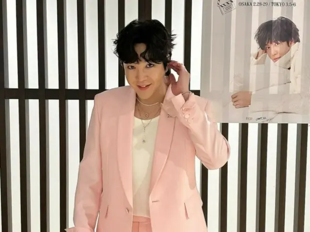 Jang Keun Suk wears a pink suit, full of spring vibes... 2nd day of Tokyo performance ends