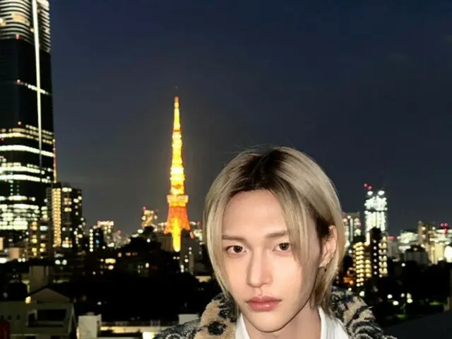 "RIIZE" Won Bin, unrealistic visual with Tokyo Tower and Azabudai Hills in the background