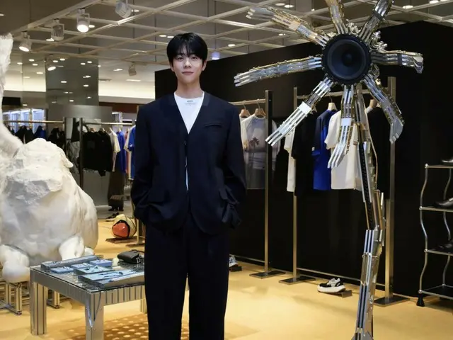 Actor Chae Jong Hyeop attends the Osaka pop-up showroom opening event for fashion brand "ADERERROR"