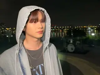 BTOB's Sungjae, wearing a hoodie on a dark night, "The ghost"