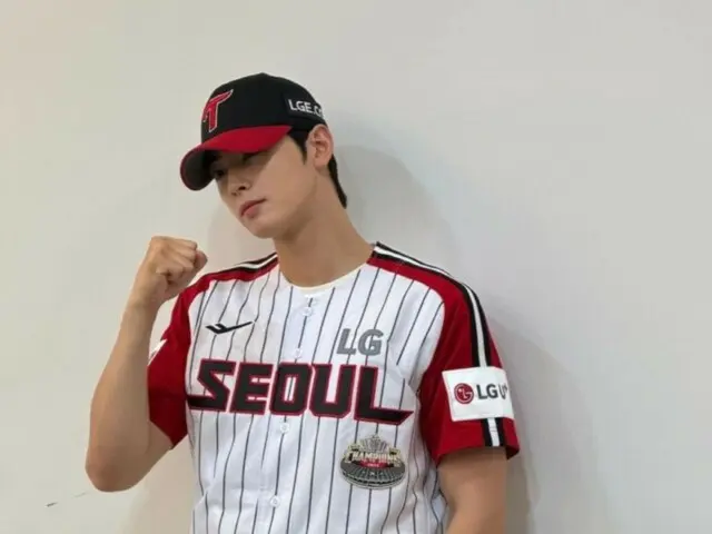 "ASTRO" Cha EUN WOO, the victory fairy who exudes the aura of a baseball player himself! ... Appeared at the Opening Ceremony (video included)