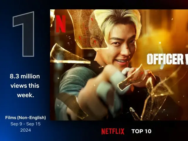 Netflix movie "Martial Arts Officer" starring Kim Woo Bin ranked first in Netflix's "Global Top 10" non-English movie category!