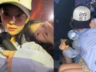 BLACKPINK's JENNIE, proof photo of visiting 2NE1's concert... overflowing with YG love