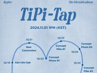 "Kep1er" makes comeback on November 1st and opens scheduler for his exciting new album "TIPI-TAP"!