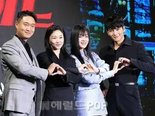 [Photo] Ji Chang Wook, Jo Woo Jin, Kim Hyun Seo (BIBI), and Ha Yoon Kyung attend the production presentation of the main cast of "Gangnam B-Side"