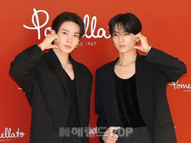 [Photo] ENHYPEN's Heeseung and Jay attend the opening event of an Italian jewelry brand