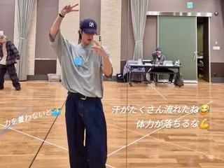 TVXQ's Yunho (U-KNOW) practices for Japan tour today... "I need to build up my strength"