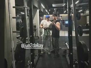 2PM's Chanseong shares his latest training status with Jun. K... "Big brother's shoulders, Yeongdong Bridge"