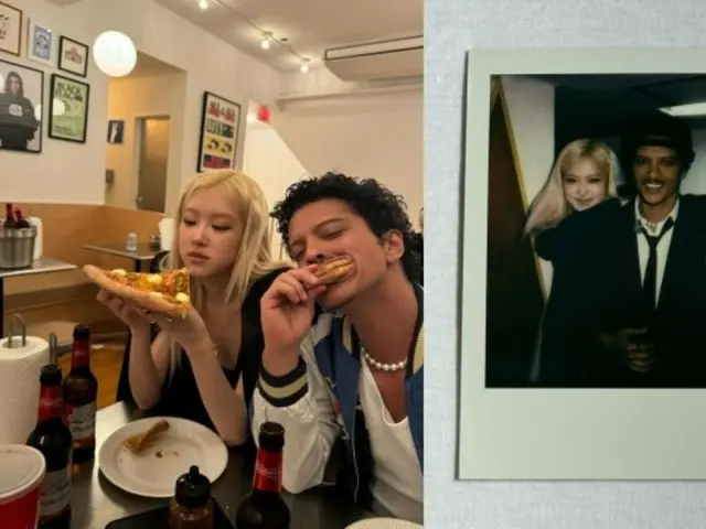 BLACKPINK's Rosé and Bruno Mars on pizza date... A special night