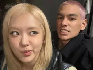 BLACKPINK's Rosé and co-star Evan Mock share a sweet photo of the two