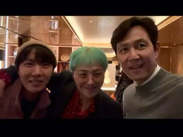 G-DRAGON (BIGBANG) imitates the vocals of "Squid Game" in front of Lee Jung... A happy three-shot with "BTS" J-HOPE (video included)