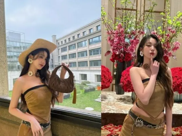 IVE's Jang Won Young catches everyone's attention with her cute cowgirl look