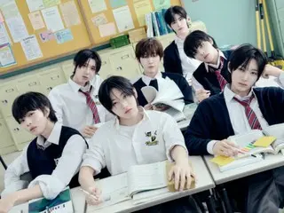 JYP rookie group KickFlip makes comeback with school look concept photos for "Kick Out, Flip Now!"