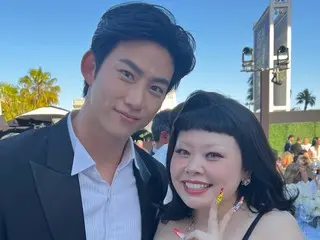 2PM's Taecyeon releases photos taken with Naomi Watanabe, Eric Nam, and Ro Woon (SF9) at the "Gold Gala"