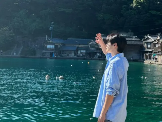 ASTRO's EUN WOO, dazzling more than the surface of the water... enjoying Kyoto (video included)