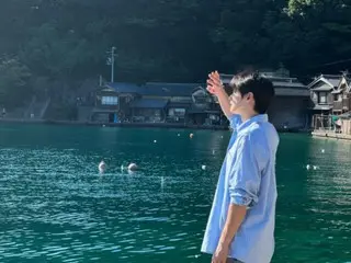 ASTRO's EUN WOO, dazzling more than the surface of the water... enjoying Kyoto (video included)