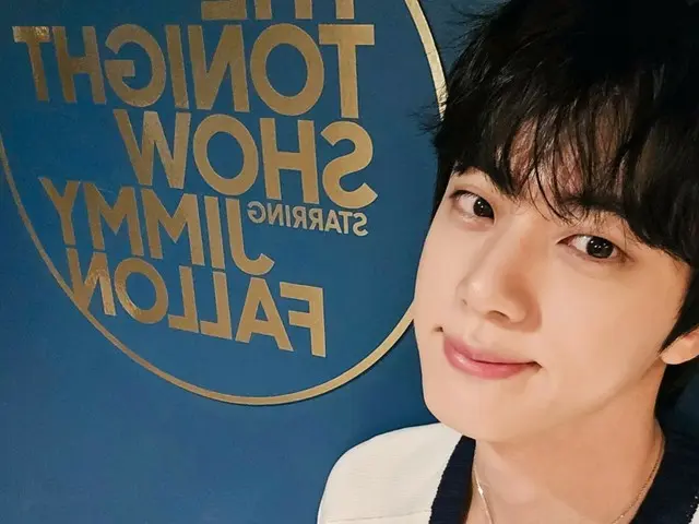 "BTS" JIN, a big success with his visuals and sense... Behind-the-scenes footage of his appearance on NBC's "The Jimmy Fallon Show" revealed