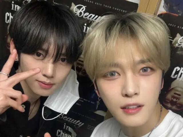 Jaejung and Han Yujin from "ZERO BASE ONE"... "Let's eat meat later!"