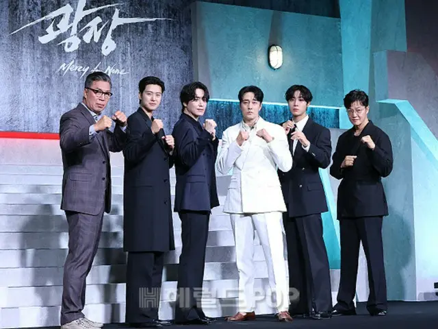 [Photo] So Ji Sub, Lee Jun Hyuk, Kong Myung, Choo Young Woo and others attend the production presentation of the Netflix series "The Square"